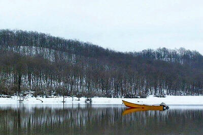 چای زمستانی در بیرون شهر
