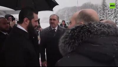  جولانی برای دیدار با پوتین وارد مسکو شد