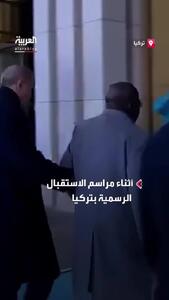  لحظه زمین خوردن رئیس‌جمهور نیجریه در کنار اردوغان