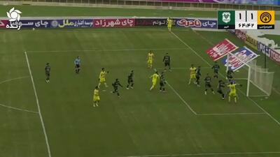گل اول فجرسپاسی به خیبر با اشتباه مدافعان + ویدئو