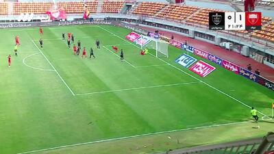 گل اول فولاد به پرسپولیس توسط محروقی + ویدئو