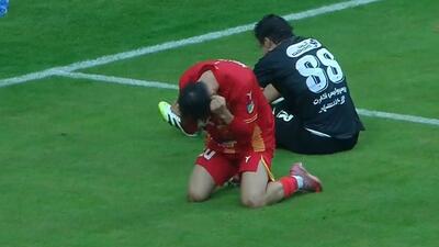 گل سوم فولاد خوزستان به پرسپولیس (یوسف مزرعه دقیقه 94)