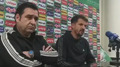 کنفرانس خبری حدادی فر سرمربی ذوب آهن پس از تساوی مقابل مس رفسنجان