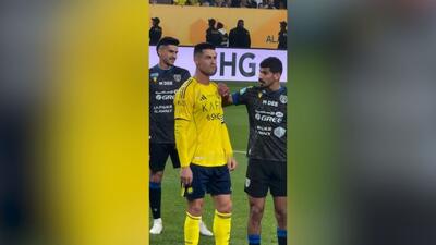 کل‌کل عجیب مدافع با کریس رونالدو در بازی اخیر النصر