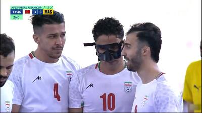 خلاصه بازی فوتسال ایران 4-1 مالزی