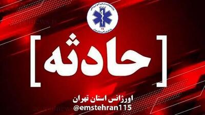  تصادف مرگبار تاکسی با تریلی در پاکدشت؛ ۵ نفر جان باختند