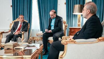 دیدار لاریجانی و معاون مشاور امنیت ملی هند