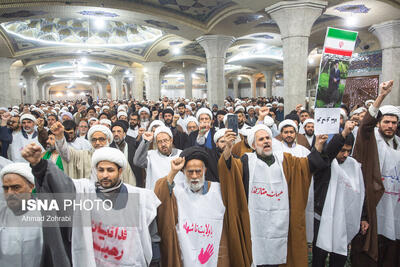 تجمع حوزویان در محکومیت اهانت به قرآن - قم