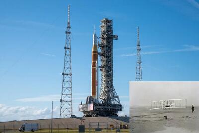  بخشی از هواپیمای برادران رایت به ماه می‌رود