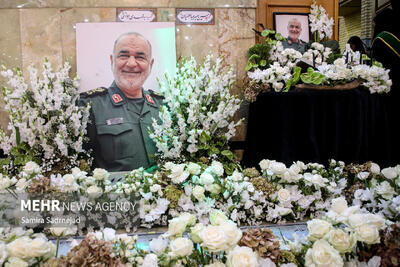 عکس | سنگ مزار سپهبد شهید حسین سلامی