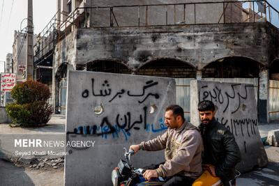 نقاط آسیب‌دیده اهواز در اغتشاشات دی‌ماه