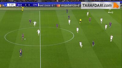 گل ویکتور داداسون به بارسلونا (بارسلونا 0-1 کپنهاگن) - پارس فوتبال