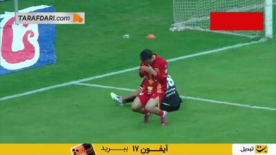 گل یوسف مزرعه به پرسپولیس (فولاد 3-1 پرسپولیس) - پارس فوتبال