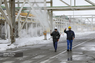  افزایش دریافت و تولید گاز در پالایشگاه شهید هاشمی‌نژاد