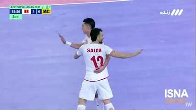  گل دوم تیم ملی فوتسال ایران به مالزی را ببینید + ویدیو