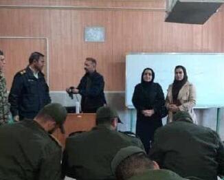  ‍ برگزاری دوره آموزشی معرق چوب برای سربازان وظیفه در ایلام