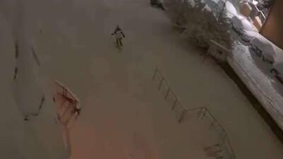  تبدیل خیابان ها به پیست اسکی در شهر نورنبرگ آلمان