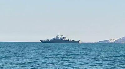  تصاویر ناوهای ایران نزدیک لارک و تنگه هرمز