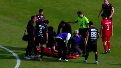 مصدومیت و تعویض عالیشاه در ابتدای بازی مقابل فولاد