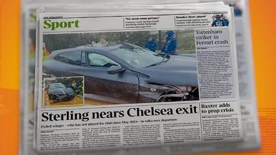  تصادف مهاجم تاتنهام، تیتر شد!