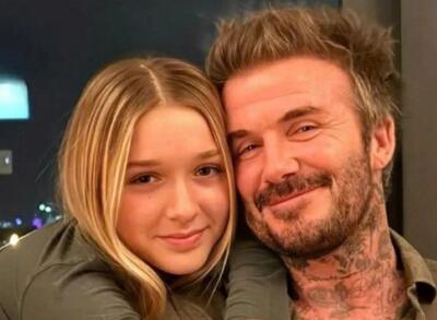  رونمایی از دختر دیوید بکهام در بحبوبه جنگ خانواده