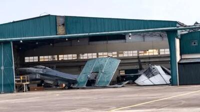 آسیب طوفان به جنگنده‌های آمریکایی