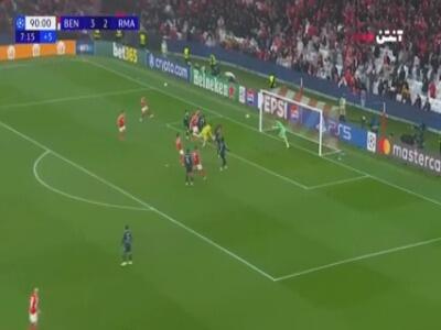 گلزنی دروازبان؛ گل دوم بنفیکا به رئال مادرید!