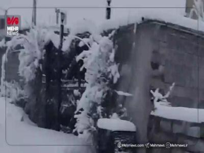 تصاویری از بارش سنگین برف در سی‌سخت