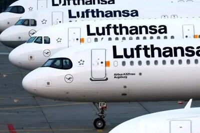 تمدید لغو پروازهای شبانه لوفت‌هانزا به تل آویو تا دوشنبه 12بهمن