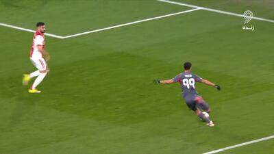 گل اول المپیاکوس به آژاکس (پاس گل مهدی طارمی)