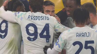 گل اول اینتر به دورتموند (ضربه ایستگاهی دی مارکو)