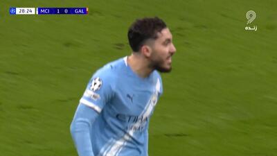 گل دوم منچستر سیتی به گالاتاسرای (رایان چرکی)