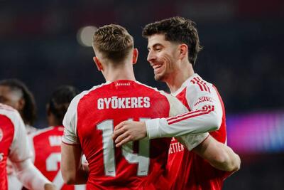 آرسنال با 24 امتیاز راهی مرحله حذفی لیگ قهرمانان اروپا شد