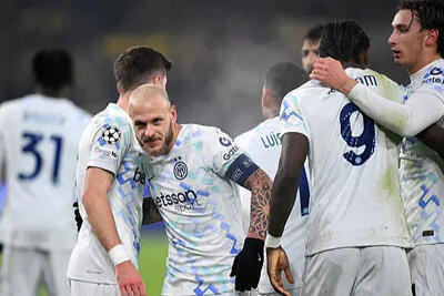 برد اینتر مقابل دورتموند در هفته پایانی لیگ قهرمانان اروپا