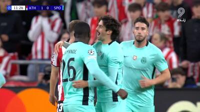 گل اول اسپورتینگ به اتلتیک بیلبائو (دیومانده)