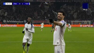 گل دوم تاتنهام به آینتراخت فرانکفورت (سولانکه)