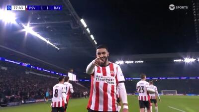 گل اول آیندهوون به بایرن مونیخ (سایباری)