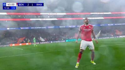 گل دوم بنفیکا به رئال مادرید (پاولیدیس - پنالتی)