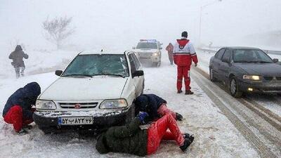 نجات ۷۹۷ نفر از برف و کولاک در ۸ استان