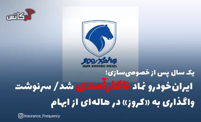 یک سال پس از خصوصی‌سازی؛ ایران‌خودرو نماد ناکارآمدی شد/ سرنوشت واگذاری به «کروز» در هاله‌ای از ابهام