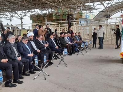 حضور وزیر فرهنگ در نقطه صفر مرز خسروی و آغاز کاپوتاژ خودرو زائران ایرانی و عراقی