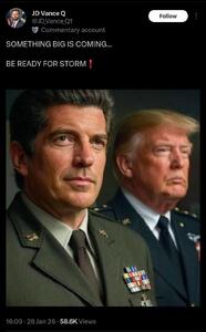 توییت عجیب جی‌دی ونس و خبر از طوفانی نظامی