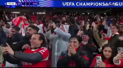 ویدئو: گل صعود بنفیکا با ضربه سر دروازه‌بان - پارس فوتبال