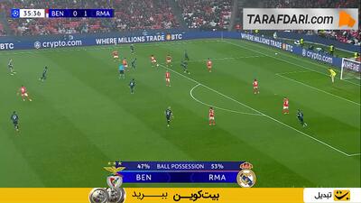 گل آندریاس شیلدروپ به رئال مادرید (بنفیکا 1-1 رئال مادرید) - پارس فوتبال