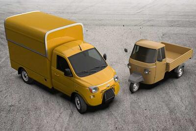 کیت بدنه نوستالژیک سه‌چرخه برای وانت مدرن ایتالیایی! - پدال