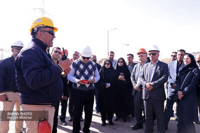 بازدید نمایندگان دستگاه‌های اجرایی از ایستگاه تقویت فشار رگ سفید ۱