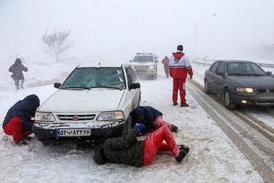 نجات ۷۹۷ نفر از برف و کولاک در ۸ استان