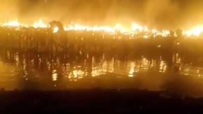  آتش‌سوزی مهیب در شهر سائوپائولو، بزرگترین شهر برزیل