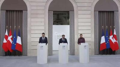  ظاهر شدن دوباره رهبر فرانسه با عینک آفتابی