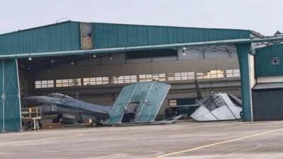 آسیب طوفان به جنگنده‌های آمریکایی